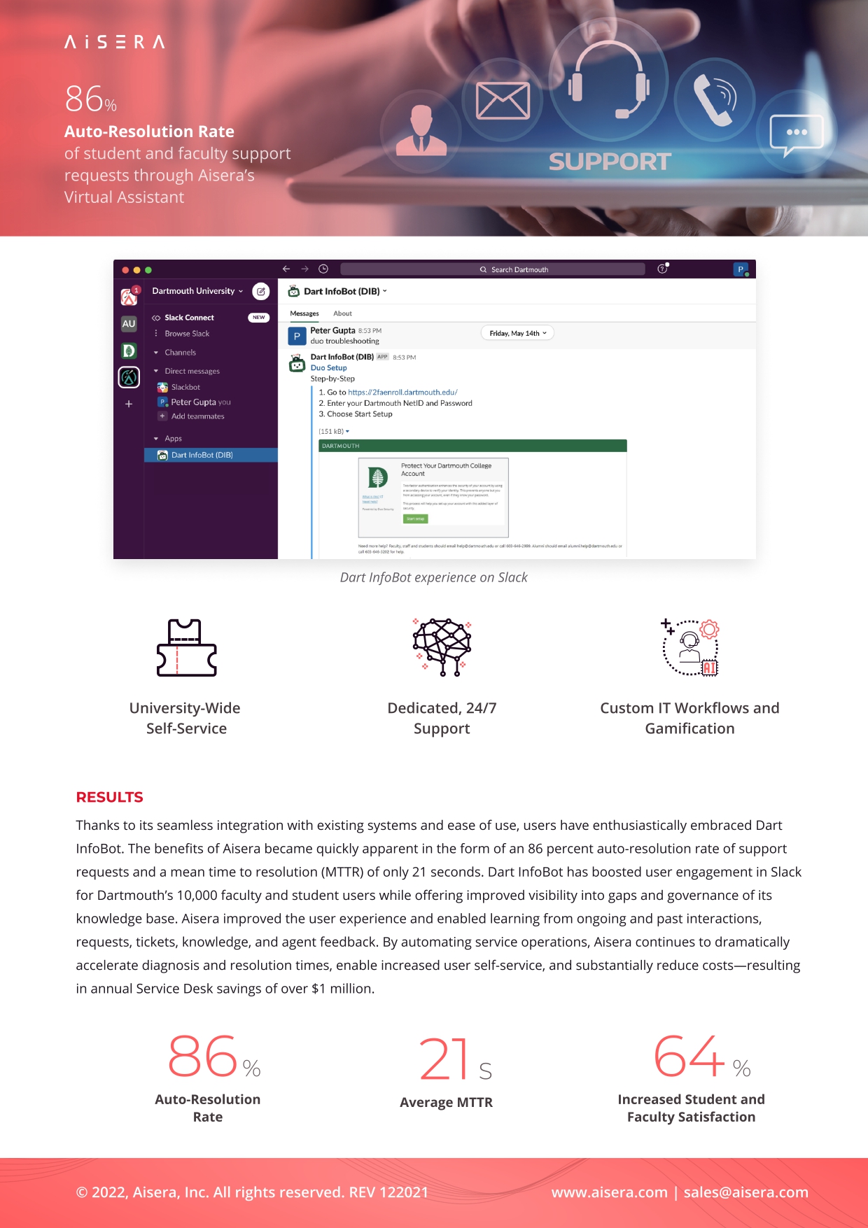 Dartmouth Case Study AI Service Desk