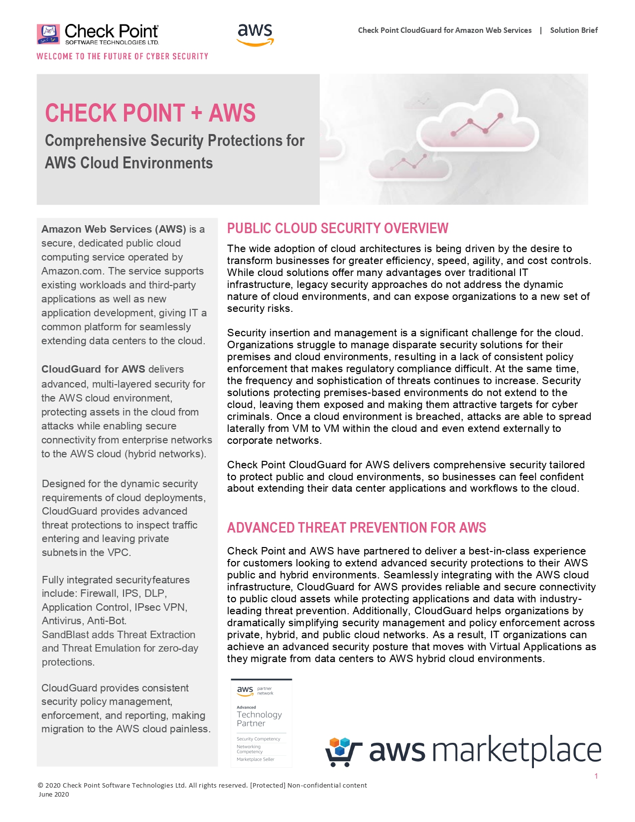 Check Point Cloudguard Network Security For Amazon Web Services