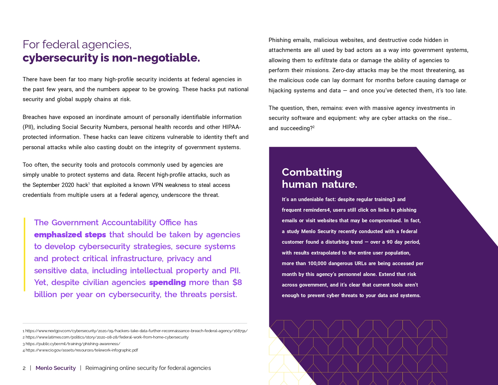 Reimagining online security for federal agencies